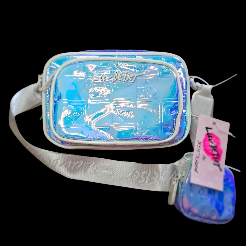 Betsey Johnson Iridescent Patent Crossbody Bag
